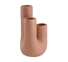 Vase ceramic 11.8x11.6x20.5cm Matt Pink
