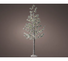 Boom snowy pine op stam groen/warm wit 80x210cm 128LED