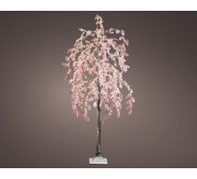 Boom pink flower buiten warm wit H210cm 600 microLED