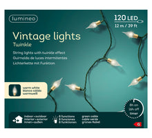 LED lights 8 functie twinkel buiten groen/w. wit L.1190cm