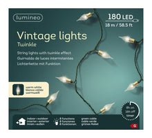 LED lights 8 functie twinkel buiten groen/w. wit L.1790cm
