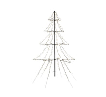 LED light-up cl tw tree out black/warm white 200cm-1200L