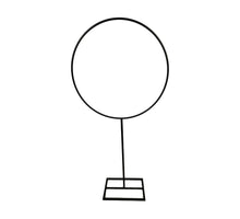 Ring metal on stand 57x20x120cm Black