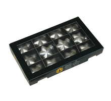 w/b. 12 glass stars/cap silver mat 40 mm