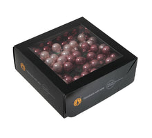 w/b. 144 glassballs/wire wild blossom 20 mm