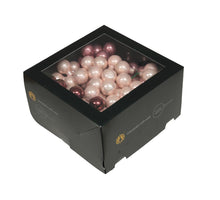 w/b. 144 glassballs/wire wild blossom 25 mm