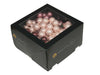 w/b. 144 glassballs/wire wild blossom 25 mm