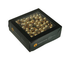 w/b. 144 glassballs/wire bright gold shiny 20 mm