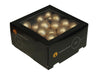 w/b. 36 glassballs/wire bright gold matt 40 mm
