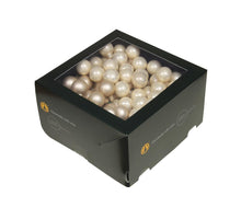 w/b. 144 glassballs/wire champagne combi 25 mm