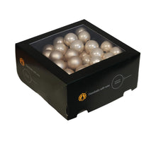 w/b. 72 glassballs/wire champagne combination 30 mm