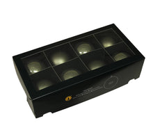 w/b. 8 glassballs/cap granite green 80 mm