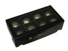 w/b. 8 glassballs/cap granite green 80 mm
