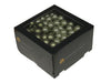 w/b. 144 glass balls/wire granite green 25 mm