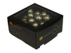 w/b. 36 glass balls/wire granite green 40 mm