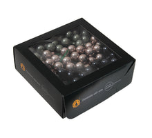 w/b. 144 glassballs/wire juniper 20 mm