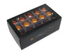 w/b. 30 glass marbles/cap caramel brown 57 mm