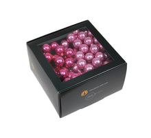 w/b. 144 glassballs/wire pink opal 25 mm