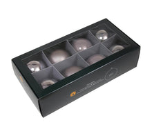 w/b. 8 glassballs/cap tuffstone 80 mm