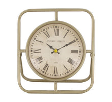Clock metal 20x6x23cm Silver