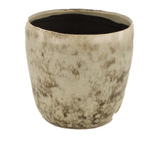 Planter ceramic Ø16x15cm Taupe/Grey