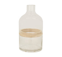 Vase glass Ø12x22cm Transparent