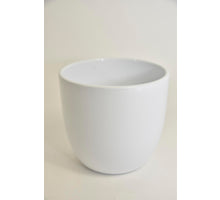 Bloempot Flora, 15 cm - Glans Wit