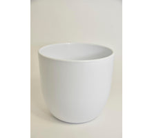 Bloempot Flora, 17 cm - Glans Wit