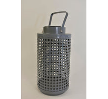 SOLAR LANTAARN METAAL GRIJS D14XH28CM