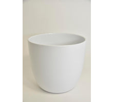 Bloempot Flora, 20 cm - Glans Wit