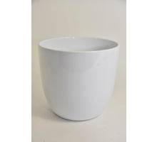 Bloempot Flora, 23 cm - Glans Wit