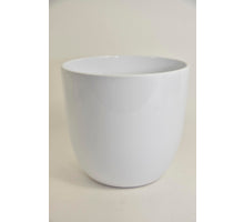 Bloempot Flora, 25 cm - Glans Wit