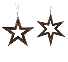 Figuur mdf enamel glitter finish 2ass fsc mix 70% bruin/goud D.19cm x H.0.5cm