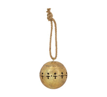 Bell metal Ø10x11cm Antique gold grey-washed