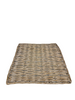 Plateau ''Patrick'' riet vierkant wit gebleekt 37x37x1cm