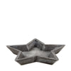 Tray star mdf wood 24x24x2.5cm Grey