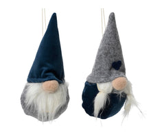 Gnoom hangend 2 kleur blauw assortie D8 H15cm