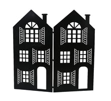 Huis kamerscherm ijzer zwart 1,5x167x160cm
