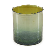 Candle holder glass Ø10x10cm Green