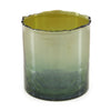 Candle holder glass Ø10x10cm Green