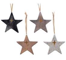 Star terracotta 4 colors assorted dia10 cm