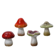 Paddenstoel terracotta 4 assortie 8,4x7,9x9,5cm