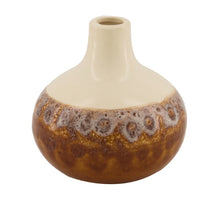 Vase ceramic Ø12.5x12cm Brown