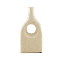 Vase ceramic 10.5x5x20.5cm White