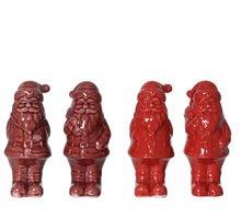 Kerstman dolomiet 4 assortie Rood D5 H10cm