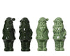Kerstman dolomiet 4 assortie Groen D15 H35cm