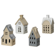 Huis porselein 4ass 8,3x11x18cm