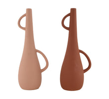 Vase terracotta 13.2x9.7x34.2cm Mixed