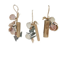 Pendant shells nature 6x3x25cm Natural mix