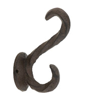 Hook cast iron 5.5x8x12.3cm Dark brown